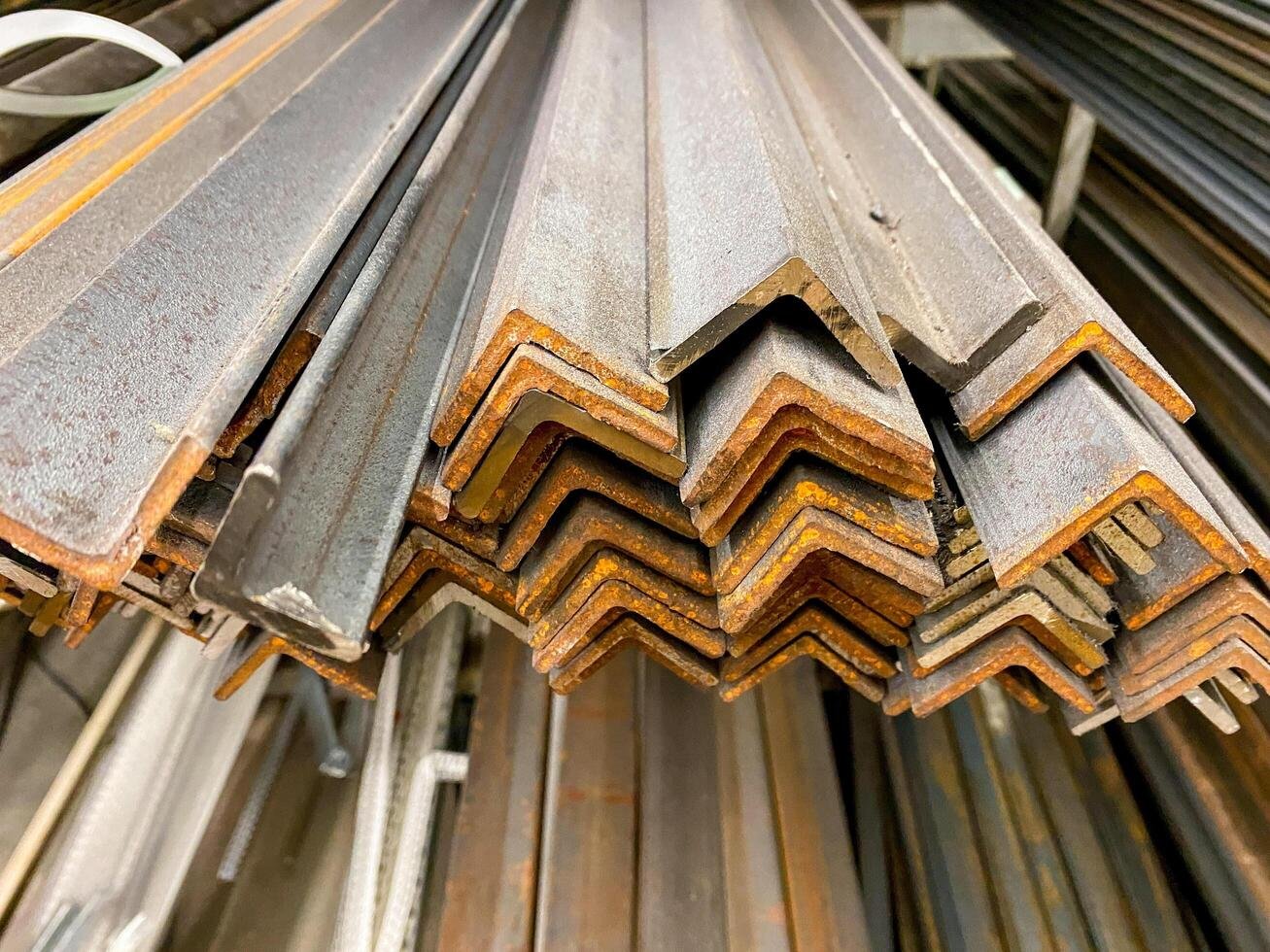 Steel angle and flat bar stock